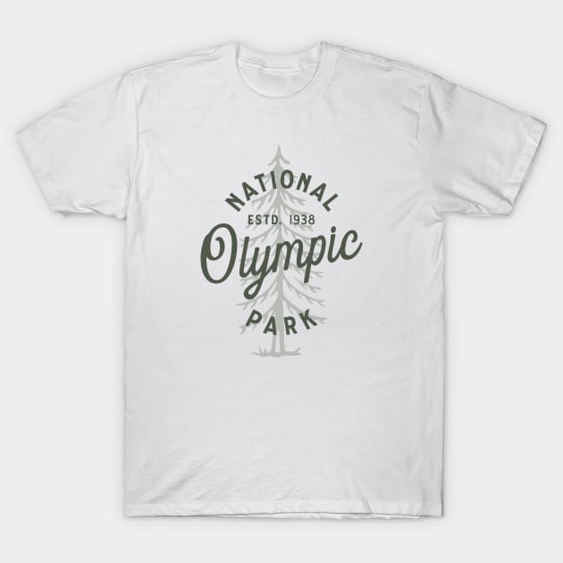 Olympic National Park T-Shirt by happysquatch